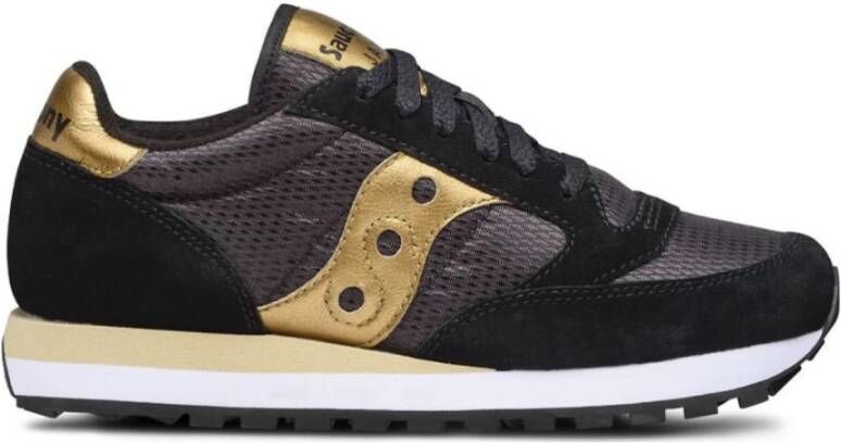 Saucony Jazz Originals Sneakers Zwart en Goud Black Dames