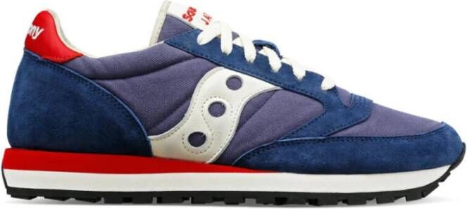 Saucony Comfortabele en stijlvolle sneakers met nylon en suède bovenwerk Blue Heren