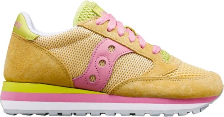 Saucony Leren en stoffen sneakers voor vrouwen Pink Dames