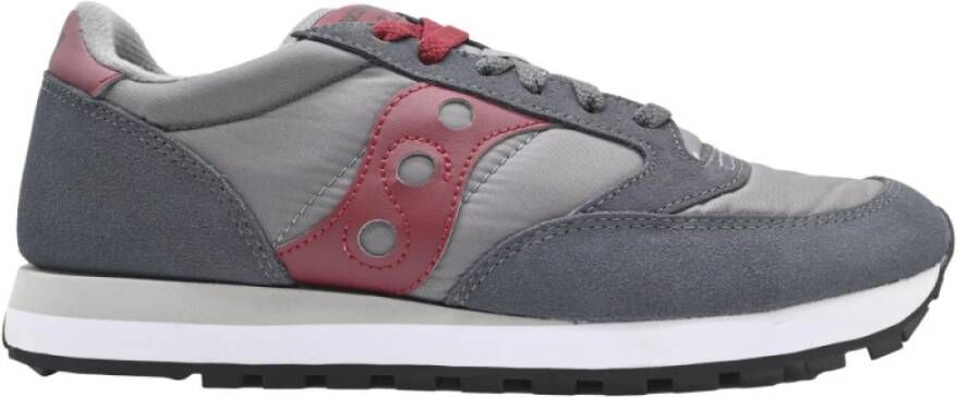 Saucony Originele Jazz Sneakers Grijs Donkerrood Gray Heren