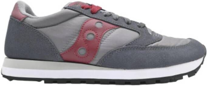 Saucony Originele Jazz Sneakers Grijs Donkerrood Multicolor Heren