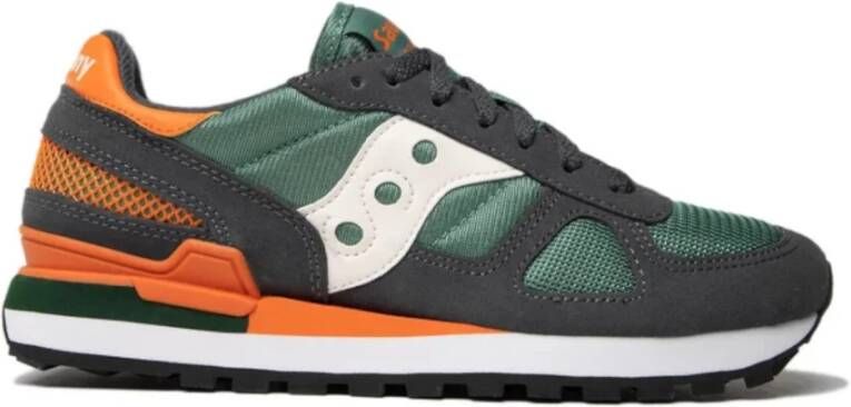 Saucony Originele Shadow Groen Oranje Heren Sneakers Green Heren