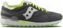 Saucony Originele Shadow Sneakers Grijs met Fluorescerende Inzetstukken Gray Heren - Thumbnail 1