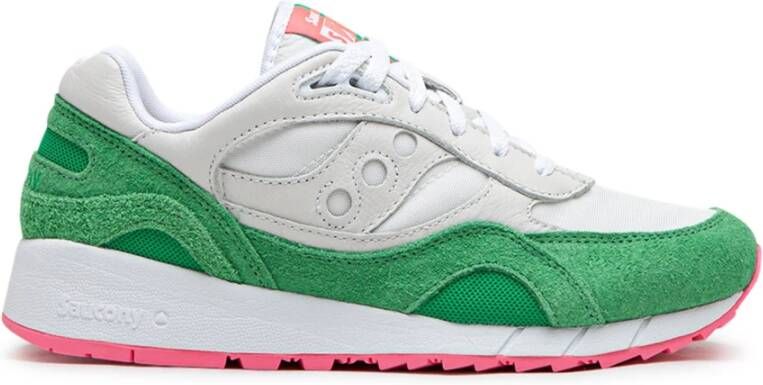 Saucony Stoffen en Suède Sneakers met Rubberen Zool Green Heren