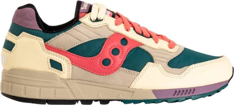 Saucony Shadow 5000 Mesh Leren Sneakers Geel Multicolor Heren