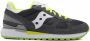 Saucony Originele Shadow Sneakers Grijs met Fluorescerende Inzetstukken Gray Heren - Thumbnail 3