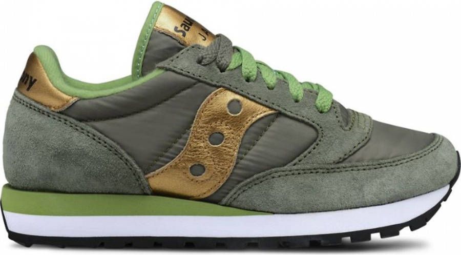 Saucony women's shoes suede trainers sneakers Jazz o Groen Dames