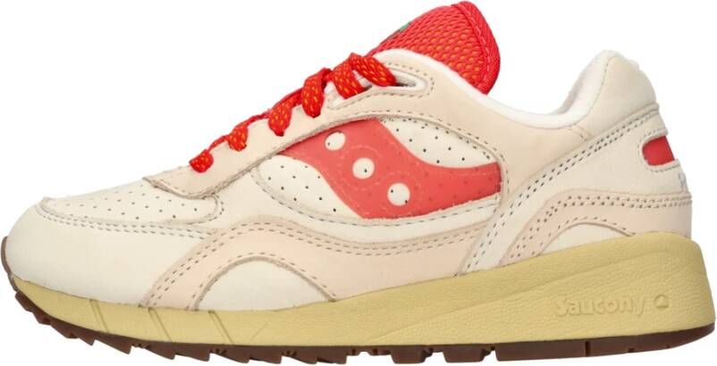 Saucony Unisex Leren Sneakers White Heren