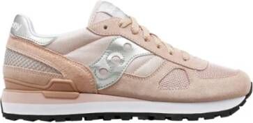 Saucony Roze Zilveren Shadow Original Schoen Pink Dames