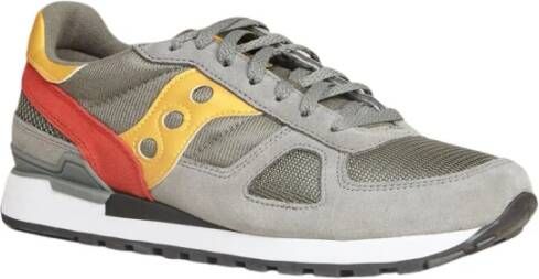 Saucony Sneaker Shadow in suede con dettagli in pelle