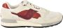 Saucony Sportieve Sneakers Leer Polyester Rubberen Zool Beige Heren - Thumbnail 3