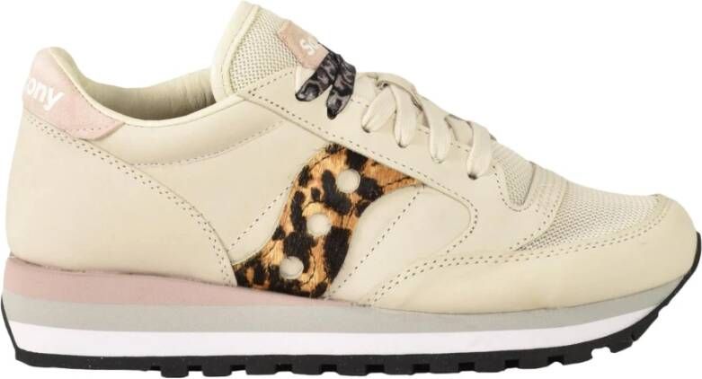 Saucony Stijlvolle Sneakers met Rubberen Zool Beige Dames