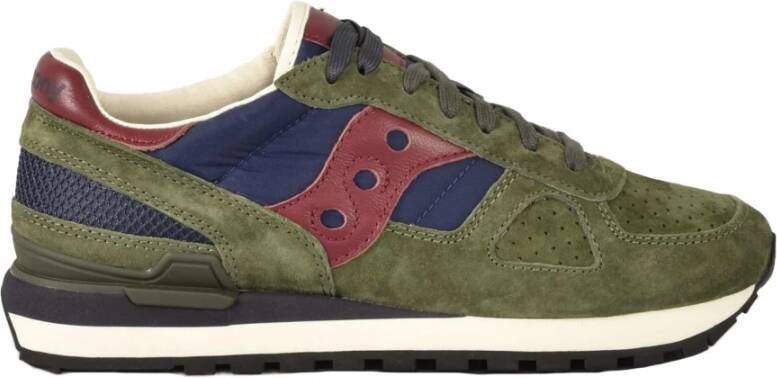 Saucony Stijlvolle Sneakers met Rubberen Zool Green Heren