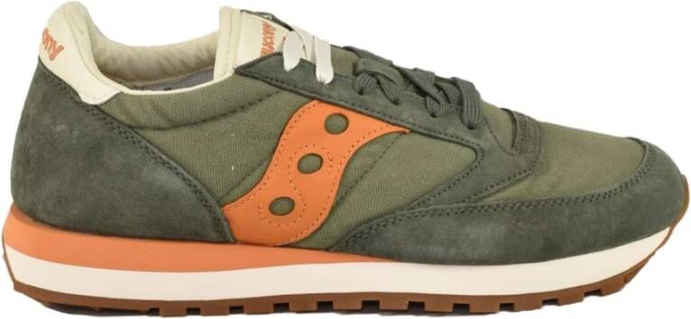 Saucony Stijlvolle Sneakers met Rubberen Zool Green Heren