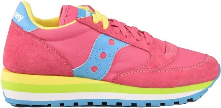 Saucony Stijlvolle Sneakers met Rubberen Zool Pink Dames