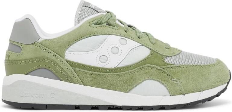 Saucony Stoffen Suède Sneakers met Rubberen Zool Green