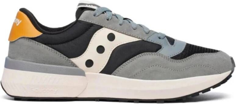 Saucony Zwart Grijs Jazz NXT Sneakers Gray Heren