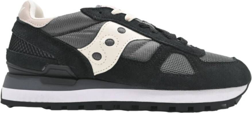 Saucony Zwart Grijs Shadow Original Sneakers Black Heren