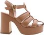 Scapa Elegant High Heel Sandals Brown Dames - Thumbnail 15