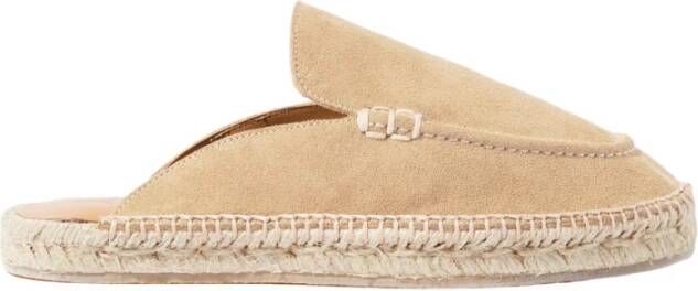 Scarosso Beige Suede Espadrilles Beige Dames