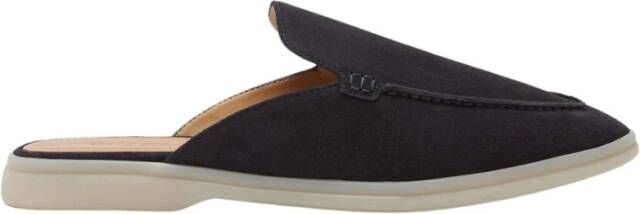 Scarosso Blauwe Suède Casual Muil Schoen Blue Heren