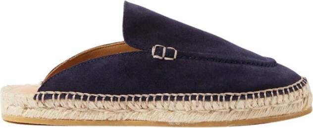 Scarosso Blauwe Suède Espadrilles Blue Dames