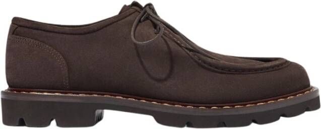 Scarosso Bruin Suède Veterschoen Brown Heren