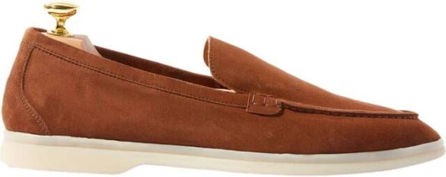 Scarosso Bruine Suède Loafers voor de Lente Brown Heren