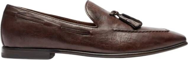 Scarosso Bruine Suède Tassel Loafers Brown Heren