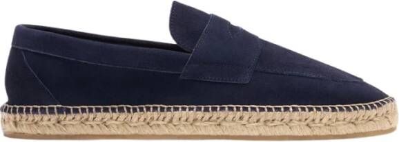 Scarosso Diego Penny-Loafer Espadrilles Blue Heren