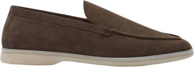 Scarosso Diep Taupe Suède Loafer Brown Heren