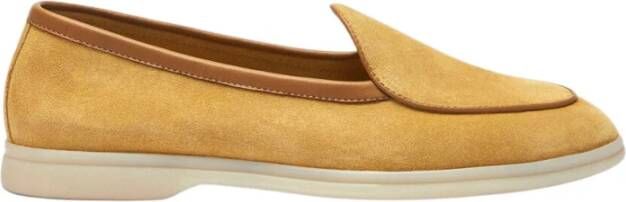 Scarosso Elegante Suède Loafer Schoenen Yellow Heren