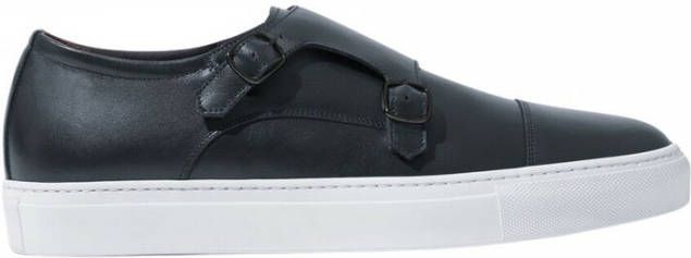 Scarosso Fabio Leren Sneakers Blauw Heren