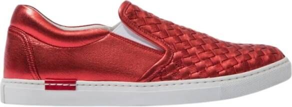 Scarosso Gabriella Metallica sneakers Rood Dames