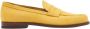 Scarosso Gele Nubuck Penny Loafers Yellow Heren - Thumbnail 1