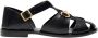 Scarosso Handgemaakte Leren Sandalen Black Dames - Thumbnail 1