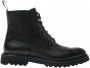 Scarosso Jackie Grain Zwarte Veterschoenen Black Heren - Thumbnail 1