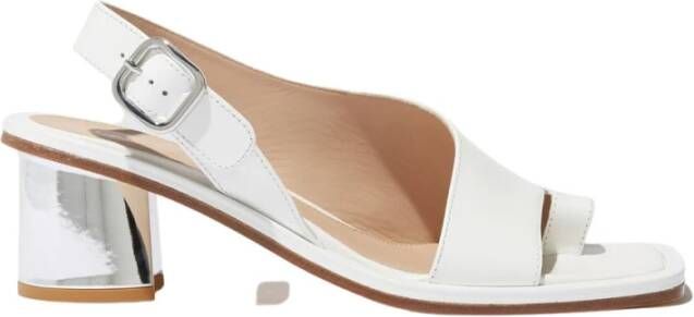 Scarosso Jill Hoge Hak Sandalen White Dames