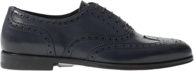 Scarosso Judy Blauwe Wingtip Oxford Schoenen Blue Dames