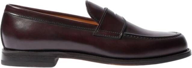 Scarosso Klassieke Italiaanse Penny Loafers Brown Heren