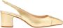 Scarosso Klassieke Miranda Gold Slingback Pumps Yellow Dames - Thumbnail 1