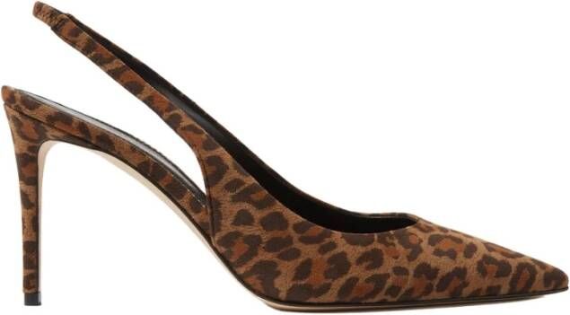 Scarosso Leo Suède Pumps Bruin Dames