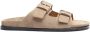 Scarosso Leren Platte Sandalen Beige Heren - Thumbnail 1