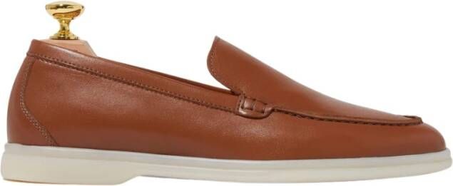 Scarosso Ludovica Loafers Handgemaakte Italiaanse leren schoenen Brown Dames