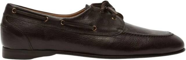 Scarosso Met de hand vervaardigde bootschoen loafers Brown Heren