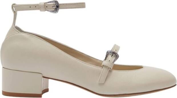 Scarosso Off-White Mary Jane Schoenen White Dames