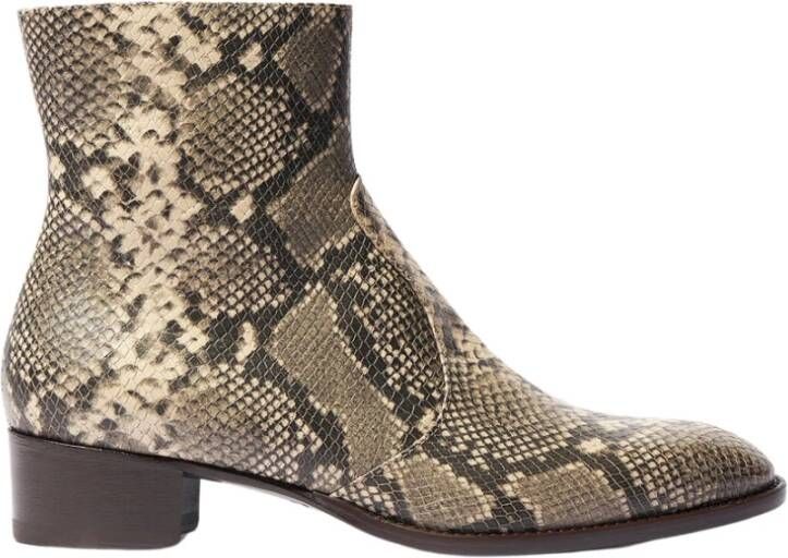 Scarosso Python Enkellaarzen Warren Multicolor Heren