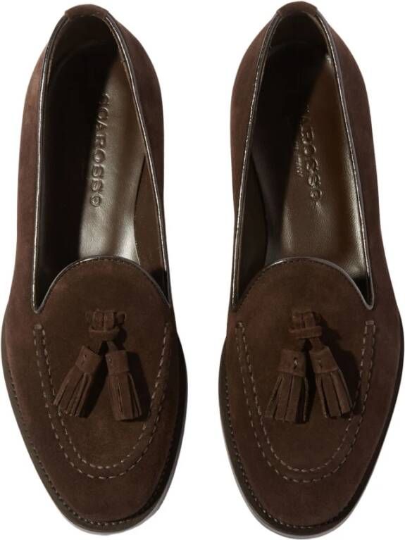 Scarosso Sienna Suède Tassel Loafers Brown Dames