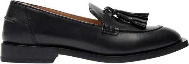 Scarosso Tassel Loafers in kalfsleer Black Dames