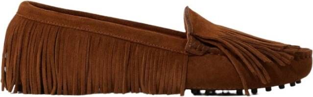 Scarosso Tijdloze Elegante Loafers Brown Dames